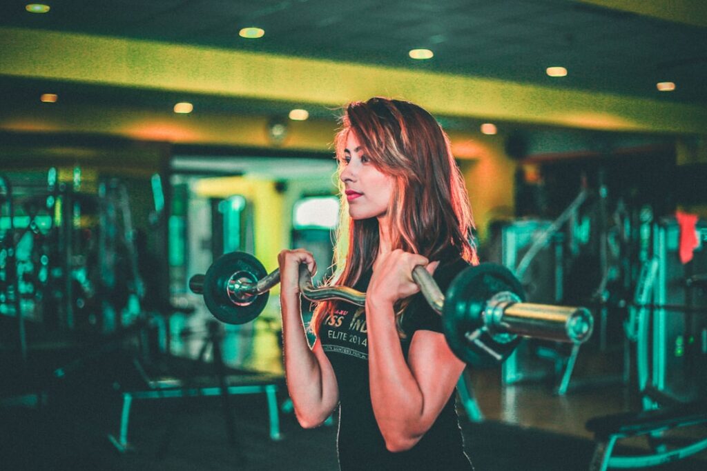 ladies gym workout