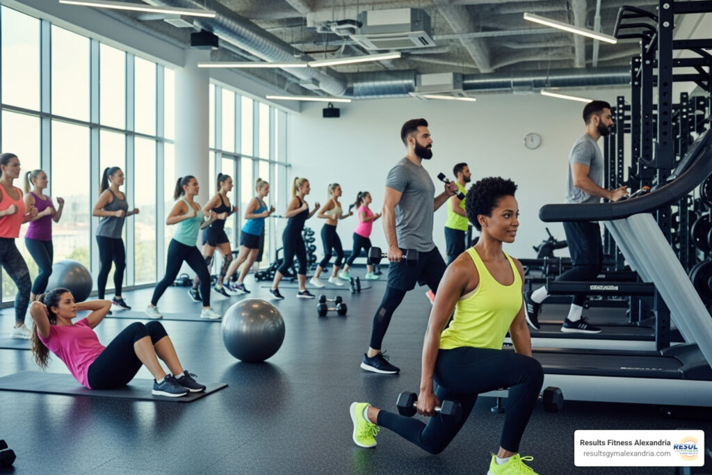 different fitness classes
